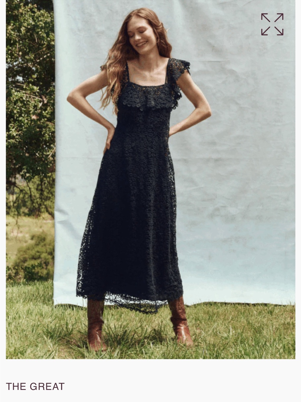 THE GREAT. Balcony Dress NWOT